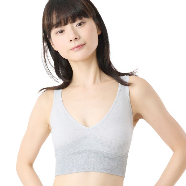 【限定店専用商品】わたしの温度ナイトブラ 杢グレー